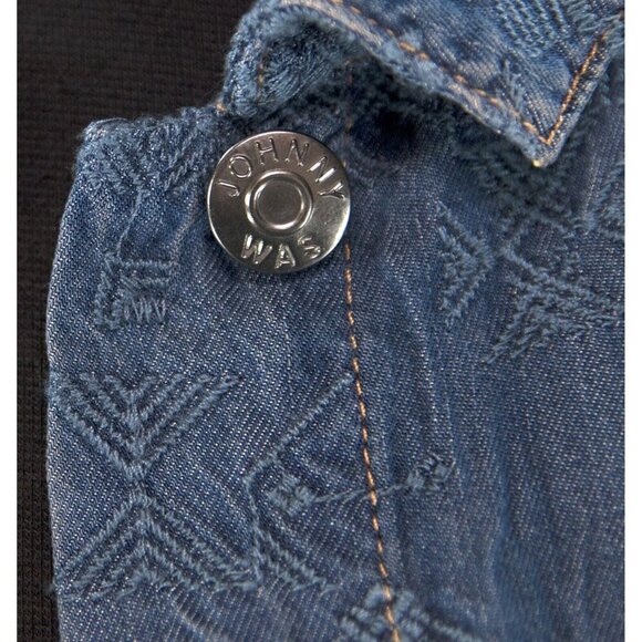 Johnny Was Qiva Embroidered Denim Jacket Size S NWT - Picture 4 of 6
